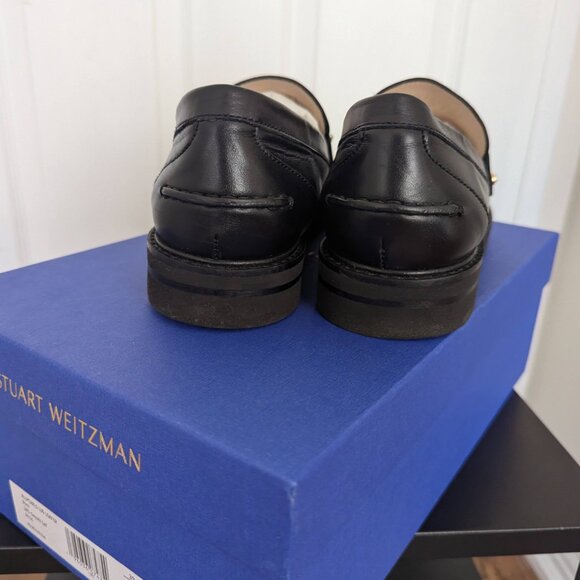 Stuart Weitzman loafers size 8.5 in black - Picture 6 of 13